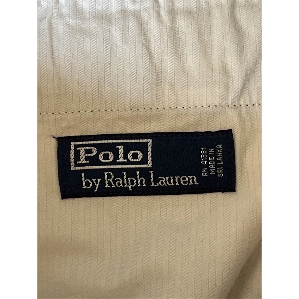 Polo Ralph Lauren Shorts Mens 32 Blue Pink Plaid Chino Khaki Preppy Golf
